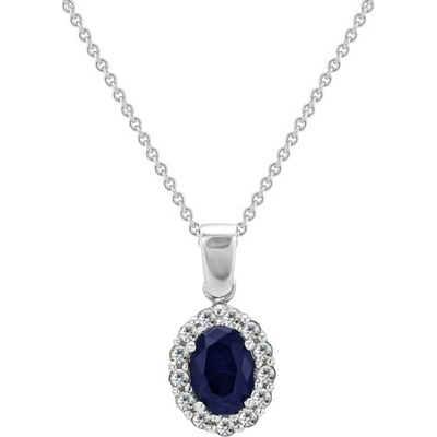 Eppi Prívesok so zafírom a diamantmi Katy P34023