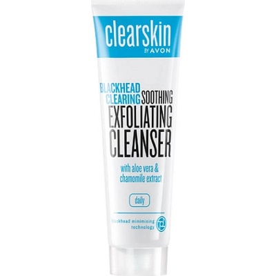 Avon Clearskin čisticí peelingový pleťový gel s výtažkem z aloe a heřmánku 125 ml