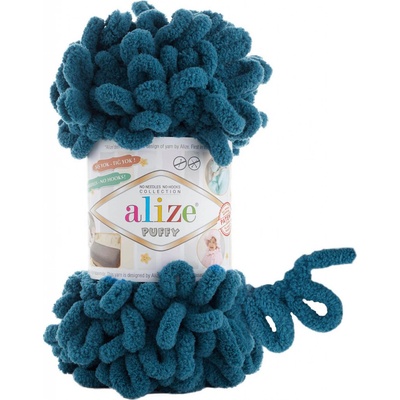 Alize příze Puffy 646 petrolejová
