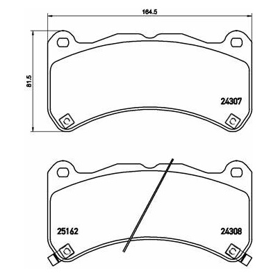 BREMBO Sada brzdových doštičiek P 83 146
