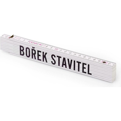 Metrie Block 52 Skládací metr s potiskem Bořek stavitel 2 m