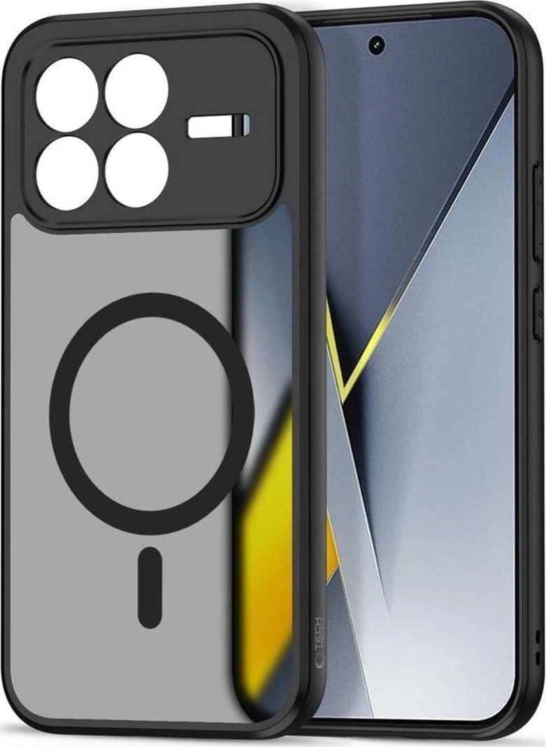 Tech-Protect Magsafe Калъф за Xiaomi Poco F8 Pro, Tech-Protect MagMat Case, Черен (5906302352708)
