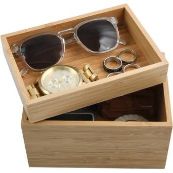 Image 1 of MSV КОЗМЕТИЧНА КУТИЯ isalys 2 ЧАСТИ БАМБУК (143452)