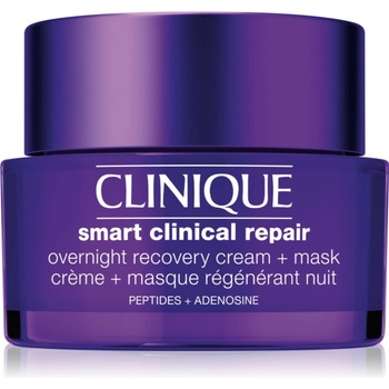 Clinique Smart Clinical Repair Overnight Recovery Cream & Mask нощна хидратираща маска и крем за регенерация и възстановяване на кожата 50ml