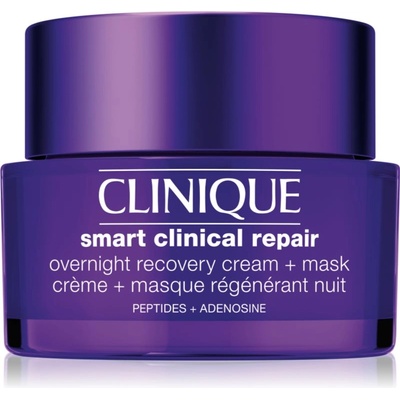 Clinique Smart Clinical Repair Overnight Recovery Cream + Mask нощна хидратираща маска и крем за регенерация и възстановяване на кожата 50ml