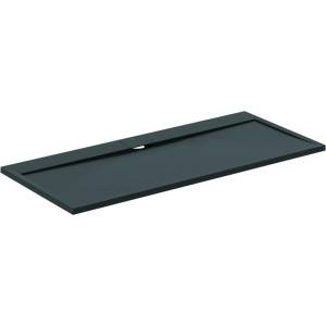 Ideal Standard i. life Ultra Flat S правоъгълно душ корито, наситено черно, 180x80 см (T5236FV)