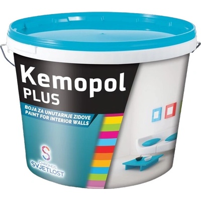 SVJETLOST KEMOPOL PLUS Vysoko krycia farba Biela 0,75L