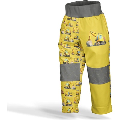 Takoy Panel se střihem 86 softshell kalhoty bagry žluté