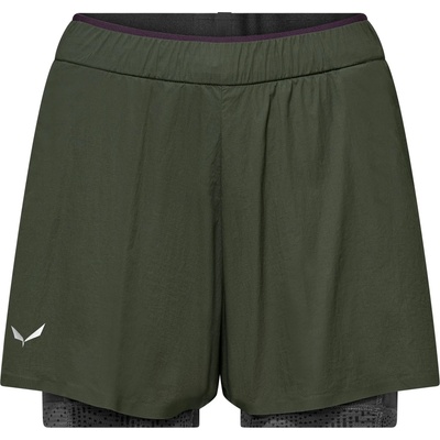 Salewa Дамски къси панталони Salewa Women's Pedroc Durastretch 2in1 Short Shorts - Dark Olive - размер 38 (EU) (112-4364-0114)