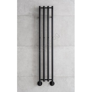 P.M.H. P. M. H. MO1B-R - Електрически сушител за кърпи MONA 93W/230V 153, 3 cm IP44 черен (PM0020)