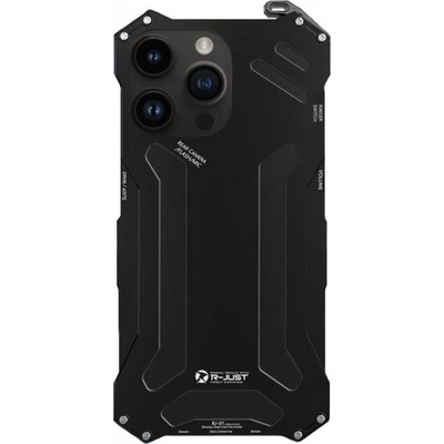R-Just superodolné kovové „Armor“ iPhone 13 Pro Max - čierne