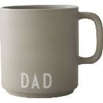 Design Letters Чаша с дръжка Favourite Dad сива (10101008CLGRDAD)