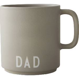 Design Letters Чаша с дръжка Favourite Dad сива (10101008CLGRDAD)