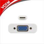 Vention VCom преходник, CU421, USB 3.1 Type-C мъжко - VGA (HD15) женско, Пасивен, бял (CU421)