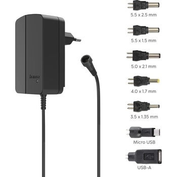 Hama Универсално захранване, регулируемо, 2250mA, 27W, max. 12V, 7 адаптера (HAMA-223617)