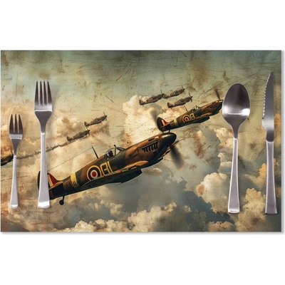 Sablio Prestieranie Stíhačky Spitfire v leteckej bitke 40x30cm