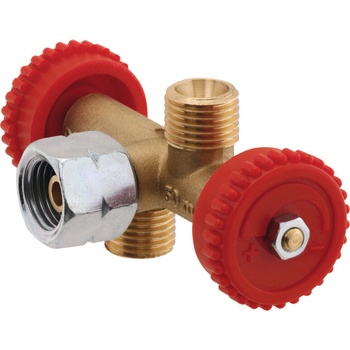 Image 1 of GOK Двоен вентил 2 изхода 1/4 (75147)