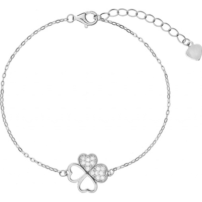 Again Jewelry Obľúbený strieborný náramok Štvorlístok AJNR0018