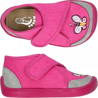 papuče 3F barefoot BOSO roz ELF PASCAL 2BE4/LN23 MOTYL LEN