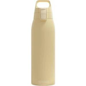 SIGG - Insulated drinking bottle - Thermos bottle Shield Therm One Opti Yellow carbonated drinks - Leak-proof - Dishwasher safe - BPA-free - 90% recycled stainless steel - Light yellow - 1L - 6021.70