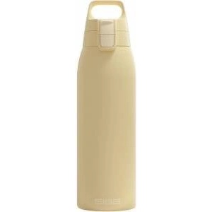 SIGG - Insulated drinking bottle - Thermos bottle Shield Therm One Opti Yellow carbonated drinks - Leak-proof - Dishwasher safe - BPA-free - 90% recycled stainless steel - Light yellow - 1L - 6021.70