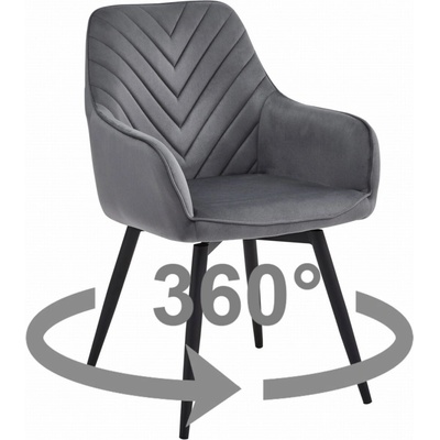 Textilomanie Nana 360 velvet tmavě šedé