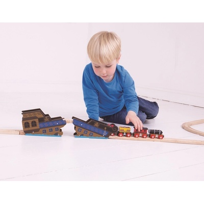 Bigjigs Rail Most Vrak lodě