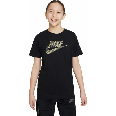 Nike NSW Tee Club Camo čierna khaki