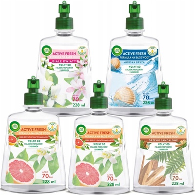 Air Wick Active Fresh Náplne do osviežovača vzduchu Mix vôní 5 x 228 ml