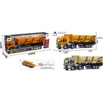 Babyhome Голям метален камион гондола за строителни материали Die-Cast 1: 24 - Със светлини, звуци и отварящ се заден капак