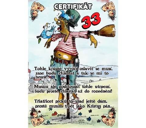 Certifikát 33