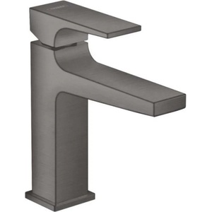 Hansgrohe Metropol - Смесител за мивка с Push-Open изпразнител, четкан черен хром 32507340 (32507340)