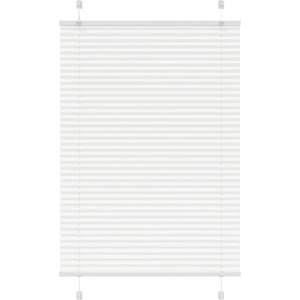 vidaXL Плисирана щора Бяла 95x100 cm Ширина на плата 94, 4 cm Полиестер (4015482)