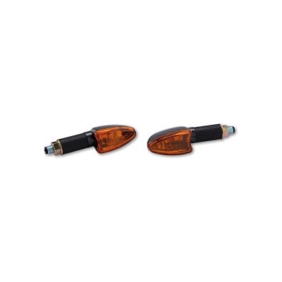 Blinkry ARROW ORANGE, oranžové sklo, plastové, karbon (pár-2ks), 38 mm