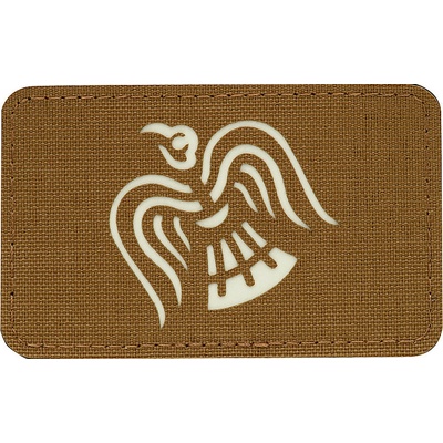 Nášivka M-Tac Raven Flag Laser Cut Glow - coyote-biela