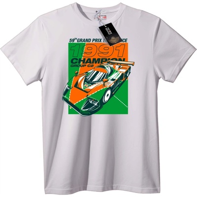 NOONEBRAND Тениска 1991 Champion Група C2 Рейсинг - L, Black