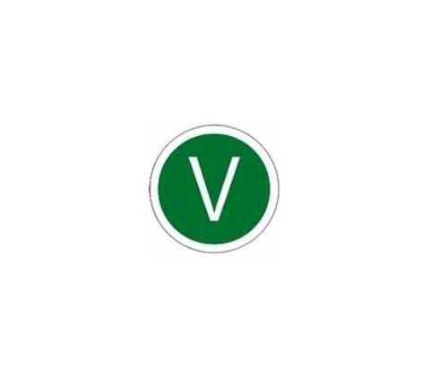 Samolepící štítek " V "