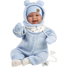 Llorens 84479 NEW BORN realistická bábätko so zvukmi a mäkkým látkovým telom 44