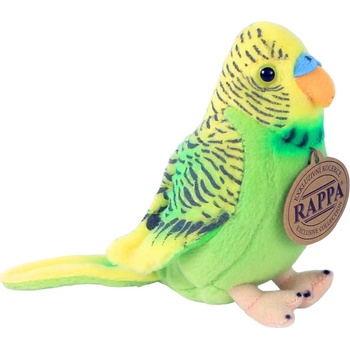 Image 1 of Rappa Плюшена играчка Rappa Еко приятели - Вълнист папагал, със звук, зелен, 11cm (710511 - 1)