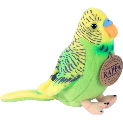 Rappa Плюшена играчка Rappa Еко приятели - Вълнист папагал, със звук, зелен, 11cm (710511 - 1)