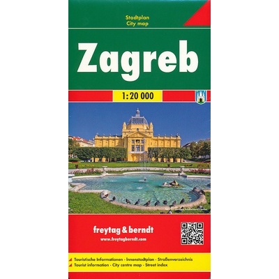 Freytag & Berndt Stadtplan Zagreb. Zagabria