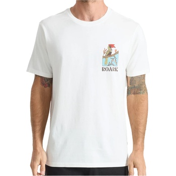 Roark Мъжка тениска Roark Enjoy T-shirt - Off White - размер M (216-7592-0112)