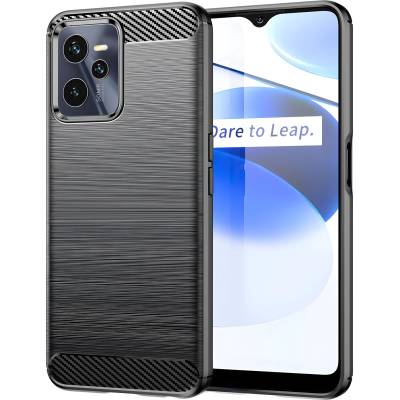 realme Carbon Shield TPU калъф за Realme C35 - Черен KP24305