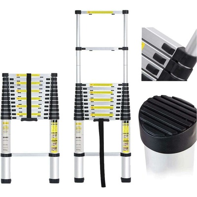 Pepita Алуминиева телескопична стълба, 13 градуса, 3, 8 м (JD-1038)