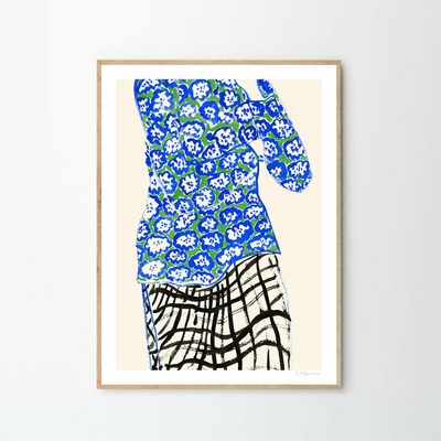 Moikka Plagát Blue and Green by Rosie McGuinness 50x70 cm