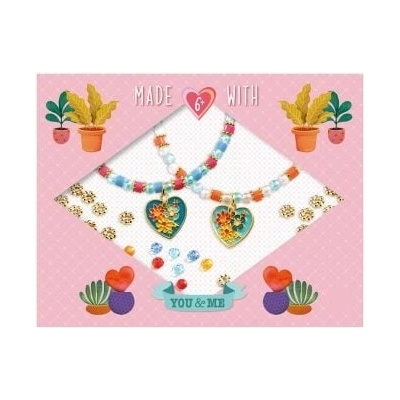 - Творчески комплект - Направи си гривна - Сърца и мъниста (DJ00010)