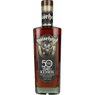 Motörhead 50 Years of Rock & Roll Heritage Cask Dark Rum 40% 0,7 l (holá láhev)