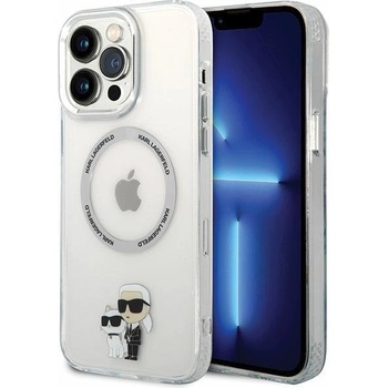 Image 1 of KARL LAGERFELD Кейс Karl Lagerfeld KKLHMP13XHNKCIT за iPhone 13 Pro Max 6.7"", твърд, прозрачен, Iconic Karl&Choupette Magsafe (KF001649-0)
