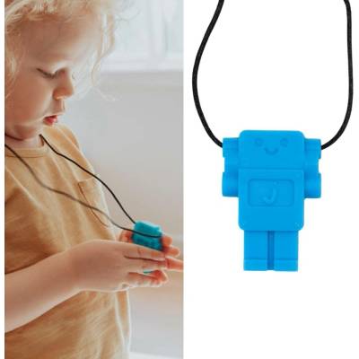 Jellystone designs uklidňující přívěšek Robot Světle modrá