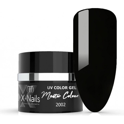 X Nails bezvýpotkový UV/LED gel Master Line MIDNIGHT BLACK 5 ml